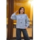 thumbnail image 2 of Polerón gris con lazos negros - MM SHOP, 2 of 3