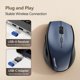 thumbnail image 4 of Mouse inalámbrico TECKNET Jiggler 6400 DPI con adaptador USB-C, 4 of 8