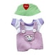 thumbnail image 3 of Ropa De Muñeca De Peluche De 15cm-17cm, Sombrero Con Patrón De Corazón Rojo, Accesorios Para Fotos, Vestido, Ropa Violeta Bonita, 3 of 3