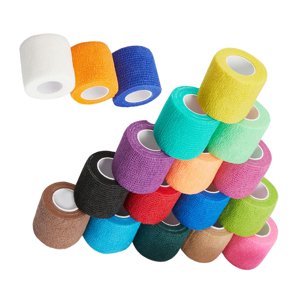 Magideal - 18 Uds. Vendaje Autoadhesivo Cohesivo, Cinta Veterinaria, Suministros De Primeros De Auxilios Elásticos, Antidesgaste Para , Gimnasio En