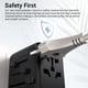 thumbnail image 5 of Adaptador de viaje MINIX TP85 85W GaN III con 3 USB-C y 2 USB-A, 5 of 7
