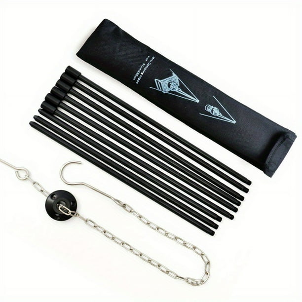1pc Camping Tripod For Outdoor Cooking And Grilling With Adjustable Chain And A Storage Bag For Outdoor Activities