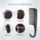 thumbnail image 2 of Peine de dientes anchos, peine de ducha con gancho, bueno para cabello rizado mojado y seco, peines premium sin enredos, color negro., 2 of 6