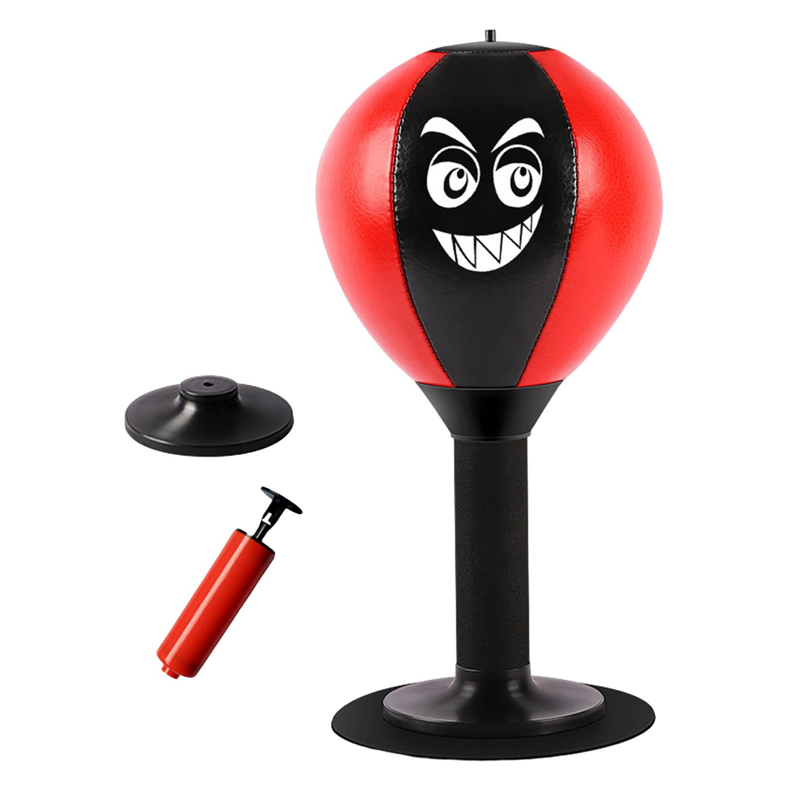 Magideal - Saco De Boxeo De Escritorio, Juguetes De Tensión Y Tensión Refleja, Novedades Bastante Extrañas, Pelota De Boxeo Duradera Para Ejercicios De Boxeo, Ni Rojo