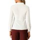 thumbnail image 3 of INSPIRE CHIC Blusa de Mujer con Cuello Peter Pan Casual de Negocios Manga Larga Camisas de Trabajo Abotonadas S Crema Blanca, 3 of 4