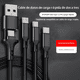 thumbnail image 3 of Cable de carga/datos para celulares 3 en 1 microusb/USBC/ios, 3 of 3