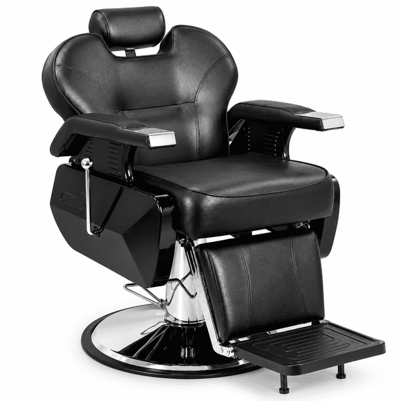 Sillon Barbero Neumatico Nanofort Barberia Peluqueria Spa Negro