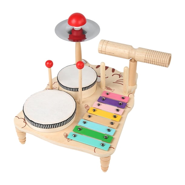 Juego De Batería De Xilófono, Juego De Batería Para Bebé Con Habilidades Motoras Para Niños De 3, 4, 5 Y 6 Años