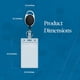 thumbnail image 5 of Soporte retráctil para tarjetas de identificación Will Well, paquete de 2 unidades, negro, 5 of 8