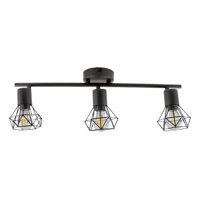 Genérico - Lámpara Techo 3 Focos Orientables Decorativa Pared Jhn