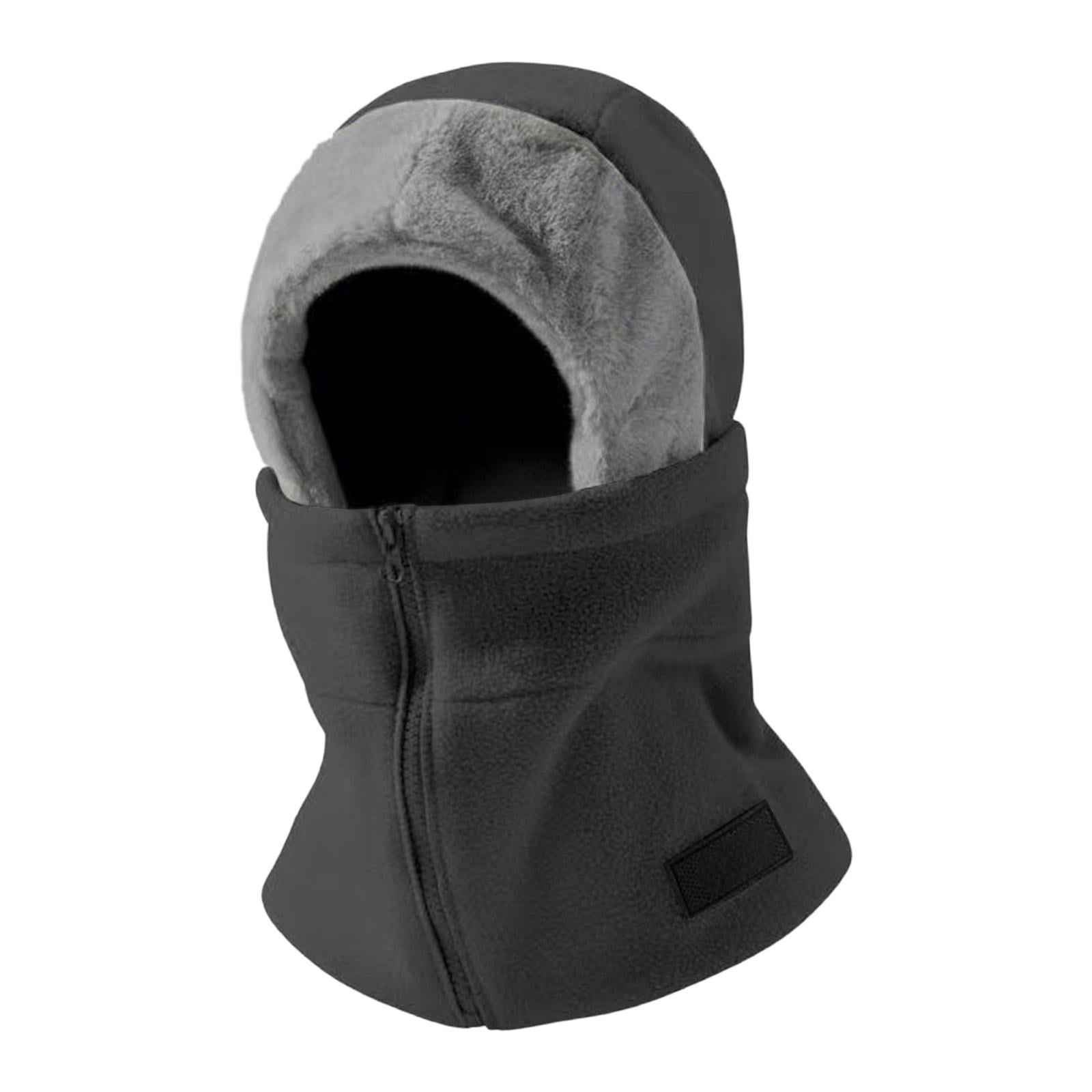 Magideal - Máscara De Esquí, Calentador De Cuello, Repelente Al Agua, Suave, Resistente Al Viento, Máscara Facial Térmica De Forro Polar Para Clima Frío, Para Es Gris