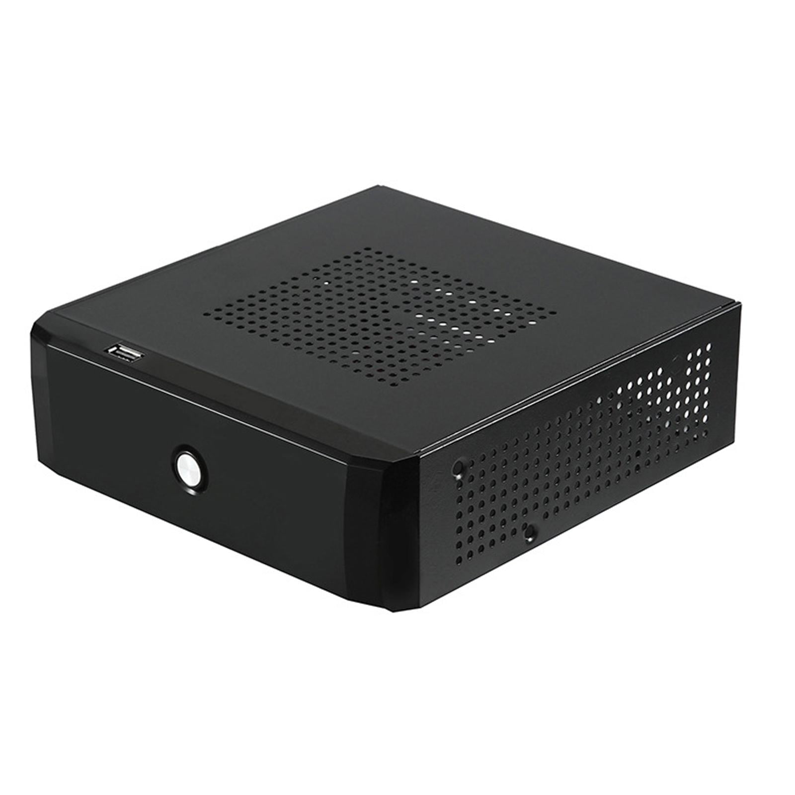 Magideal - Caja De La Computadora De La Fuente De Alimentación Del Juego Del Chasis Del Anfitrión Horizontal De La Caja De Mini Itx Para La Oficina M01