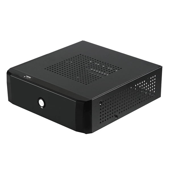 Caja de la computadora de la fuente de alimentación del juego del chasis del anfitrión horizontal de la caja de Mini ITX para la oficina M01
