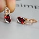 thumbnail image 1 of Simple Fashion Oval Cut Marble Marble Zircon Earrings Vintage Zircon Earrings Bridesmaid Wedding Jewelry Gift, 1 of 3