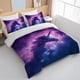 thumbnail image 3 of Purple Unicorn Full Bedding Set for Kids Boys Girls Glitter Galaxy Unicorn Duvet Cover 3 Piece Space Unicorn Comforter Cover, 3 of 5