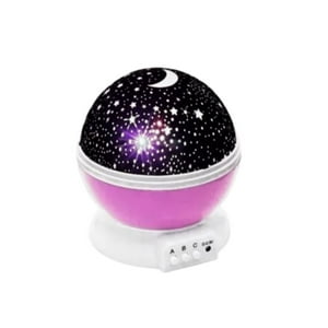 Disparo - Lampara Rosa De Proyección Rotatoria Luz Estrellas Multicolor