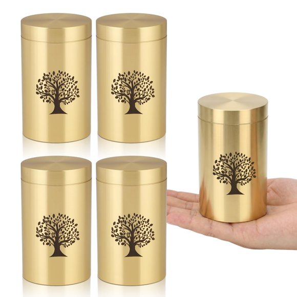 Urna HOOMTREE de latón de 7,5 cm con Árbol de la Vida
