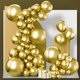 thumbnail image 1 of Balloon PartyWoo Metallic Gold, 140 unidades, diferentes tamaños, 1 of 6