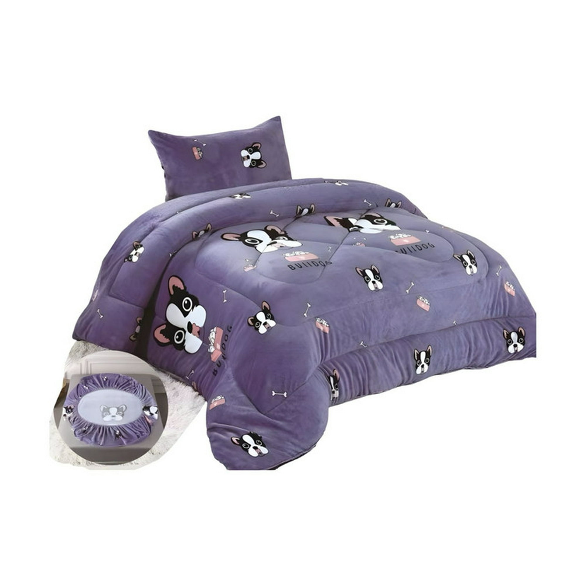 Casa Sol - Cobertor Infantil Invierno Grueso Plaza Y Media Perro