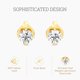 thumbnail image 3 of Pendientes GILLED de diamante cultivado en laboratorio 1/3 ct en oro amarillo 10K, 3 of 8
