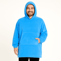 Genérico - Poleron Frazada Polar Manta Felpa Con Capucha Mujer Hombres Polerones Unisex