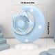thumbnail image 3 of 1pc Moon Portable Battery Powered Desk Fan, 400mAh USB Rechargeable Battery Powered Fan For Indoor Outdoor Car Desk, Heat Dissipation Fan Mini Small Fan, 3 of 4