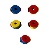 Magideal - 5X Tuerca De Liberación Rápida De Platillo Juego De Batería Hebilla De Fijación Hebilla De 8 Mm Soporte De Extracción De Tuerca De Platillo Cubierta