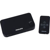 Conmutador Hdmi Philips Swv9484B/27 Para 4 Dispositivos Con Control Remoto Inalámbrico