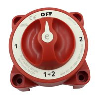 Magideal - El Interruptor De Desconexión De Batería De Barco Incluye Interruptor De Perilla Afd Interruptor De Batería Rv Interruptor De Apagado De Batería Para