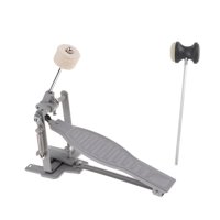 Magideal - Pedal De Bombo Portátil De Un Solo Pie, Pedal De Bombo De Resorte Único Con Batidor De Bombo, Pedal De Bombo De Cadena Única Para Batería Eléctrica Argén