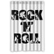 thumbnail image 1 of Cortina de ducha Rock'n Roll con ganchos (122 x 183 cm), 1 of 3