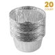 thumbnail image 5 of Bandejas redondas de aluminio PLASTICPRO de 9 cm, paquete de 20, 5 of 7