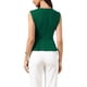 thumbnail image 3 of INSPIRE CHIC Chaleco Peplum para Mujer Elegante sin Mangas Cuello Redondo Dobladillo Acampanado Blusas de Oficina M Verde Oscuro, 3 of 6