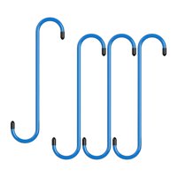 Magideal - Colgadores De Pinza De Freno Universales De 4 Piezas Con Puntas De Goma, Construcción Robusta Para Trabajos De Suspensión, Accesorios, Longitud 7,75"" Azul