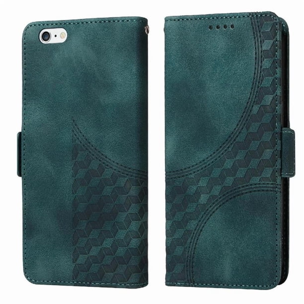Carcasa FOXDOCK iPhone 6 Plus de cuero PU, diseño acolchado clásico, protección contra caídas y rayones