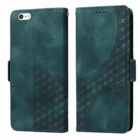 Carcasa Foxdock Iphone 6 Plus De Cuero Pu, Diseño Acolchado Clásico, Protección Contra Caídas Y Rayones