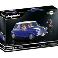 Coche Clásico Toy Playmobil Mini Cooper Con 4 Asientos Y Maletero