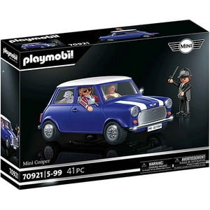 Coche Clásico Toy Playmobil Mini Cooper Con 4 Asientos Y Maletero