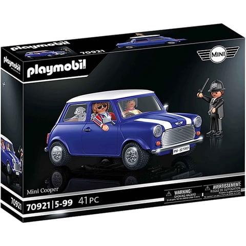 Coche Clásico Toy Playmobil Mini Cooper Con 4 Asientos Y Maletero