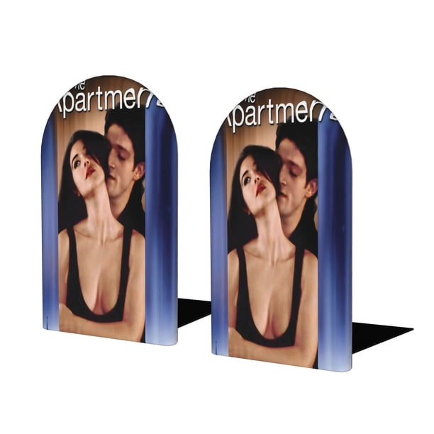 El Apartamento Sujetalibros decorativos temáticos, tope para estantería con base antideslizante, uso dual para hogar y oficina - 2 piezas