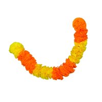Magideal - Guirnalda De Caléndula Decoración Del Día De Los Muertos De México Decoración De Halloween Flores De Caléndula Artificiales Reutilizables Portátiles P Amarillo Naranja