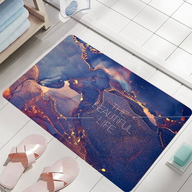1pc Stylish and Durable Modern Printed Area Rug for Bathroom, Kitchen, and Living Room - Perfect for Home Decor