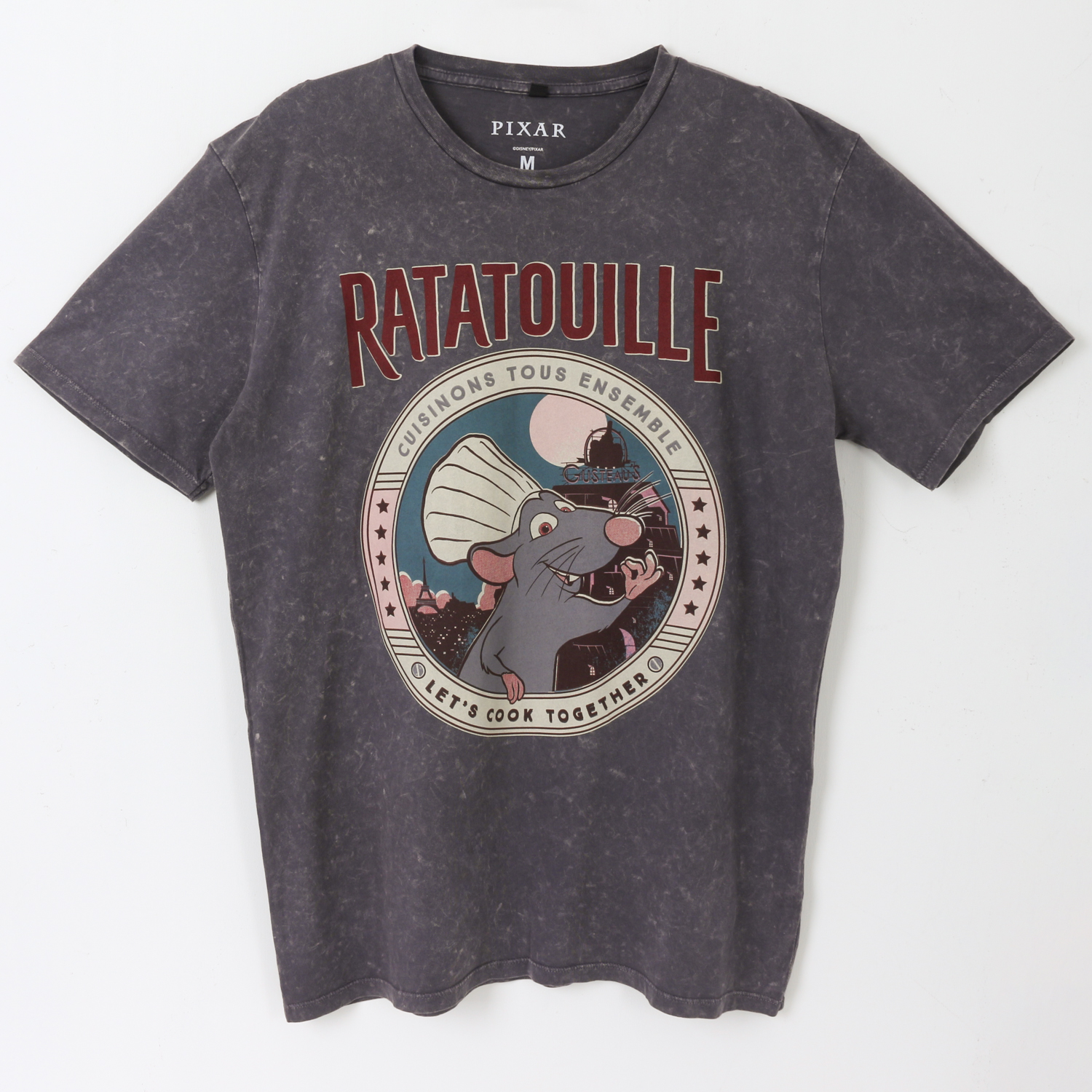 Polera Manga Corta Adulto Acero Remy Pixar Disney