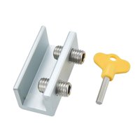 Magideal - Cerraduras Para Ventanas Corredizas Con Llave, Protección Para Niños, No Necesita Taladro, Tapón De Ventana Duradero, Bloqueo De Tornillo De Seguridad Agujeros Dobles