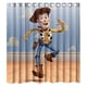 thumbnail image 1 of Cortina de ducha con diseño de espada de Toy Story de Carton the Time Forgot, con ganchos, tamaño 66 x 72 pulgadas, 1 of 3