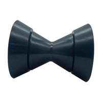 Magideal - Rodillo Para Remolque De Barco, Piezas De Remolque De 4 Pulgadas, Rodillo De Tope De Proa Para Remolque De Barco, Reduce La Resistencia, Seguro, Fácil Negro