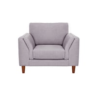 Latam Home - Sofa Milan 1C Con Resortes Pocket Lino Gris Claro