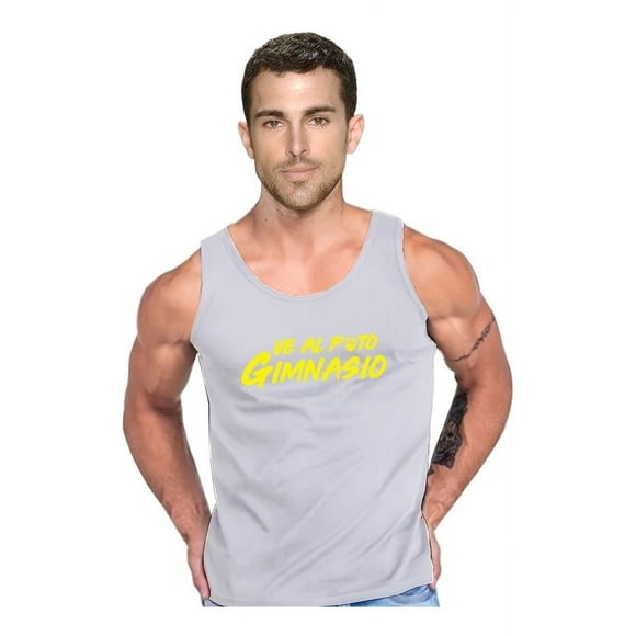 Polera Ve Al Put# Gimnasio Crosfit Pesas Musculo Tank Gym Talla S Gris Hombre