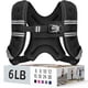 thumbnail image 1 of Chaleco pesado Zeerun de 2,7 kg para mujeres y hombres, 6 libras, negro, 1 of 8