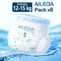 Pañales Pants Aileda Infantil Aileda - Tamaño Xg (12-15 Kg) Total 112 Unidades Paquete Portátil Sin Género Específico